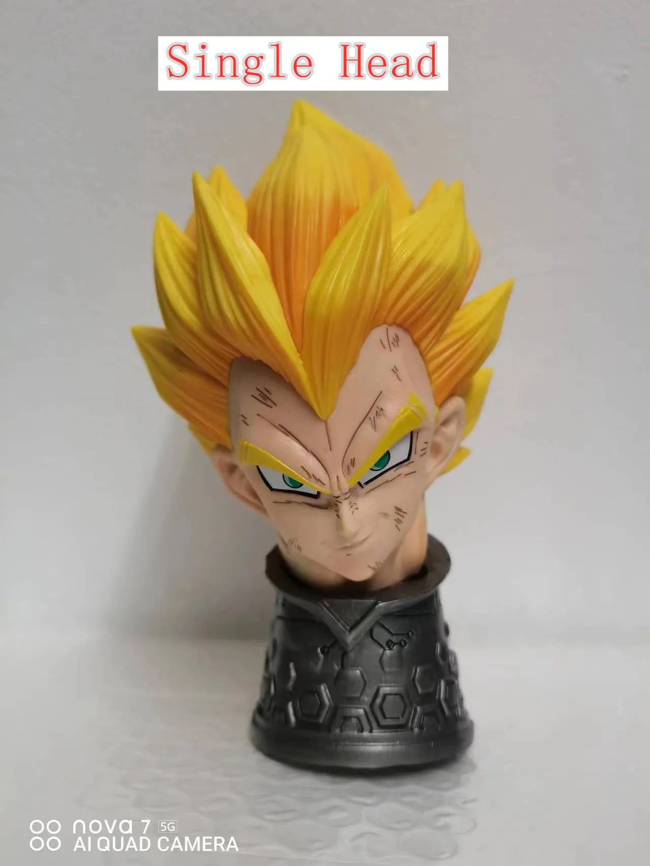 46cm Bandai Figure Anime Dragon Ball Z GK Super Saiyan Vegeta Action Figure PVC Collectible Ornament Decorative Figure Doll Toy