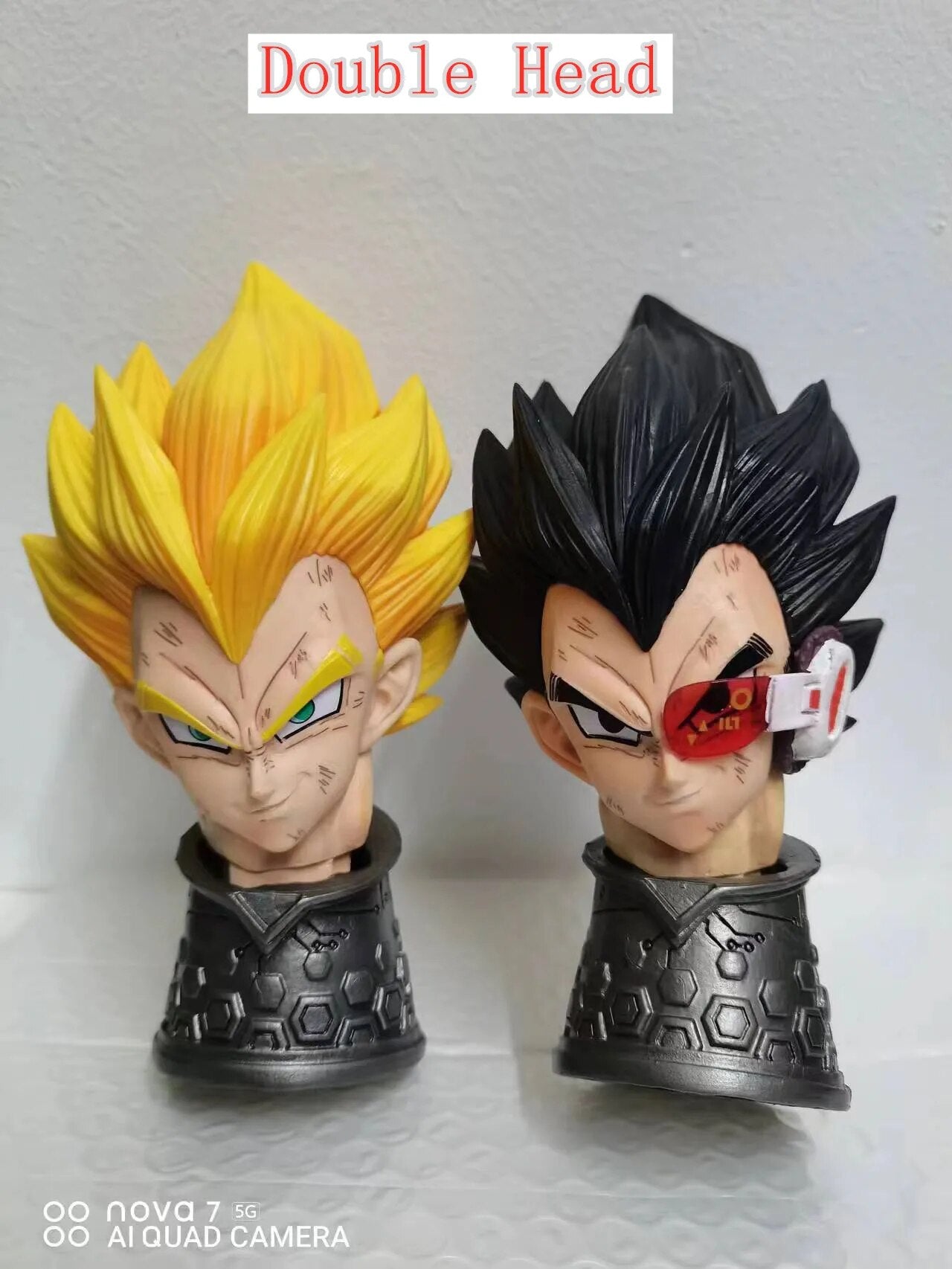 46cm Bandai Figure Anime Dragon Ball Z GK Super Saiyan Vegeta Action Figure PVC Collectible Ornament Decorative Figure Doll Toy