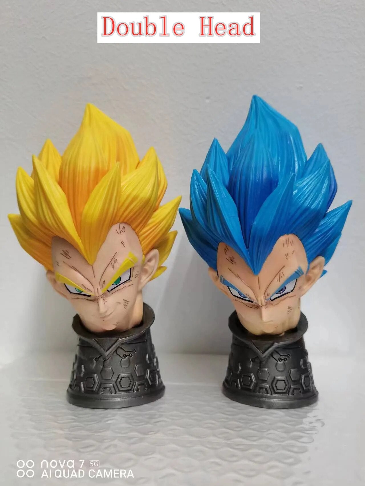 46cm Bandai Figure Anime Dragon Ball Z GK Super Saiyan Vegeta Action Figure PVC Collectible Ornament Decorative Figure Doll Toy