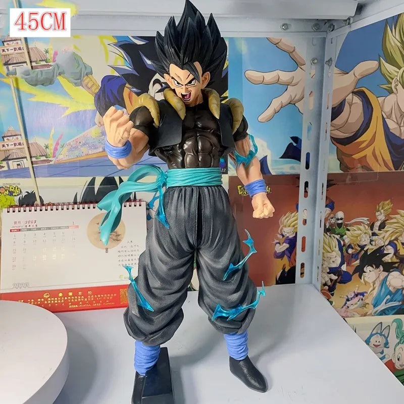 46cm Bandai Figure Anime Dragon Ball Z GK Super Saiyan Vegeta Action Figure PVC Collectible Ornament Decorative Figure Doll Toy