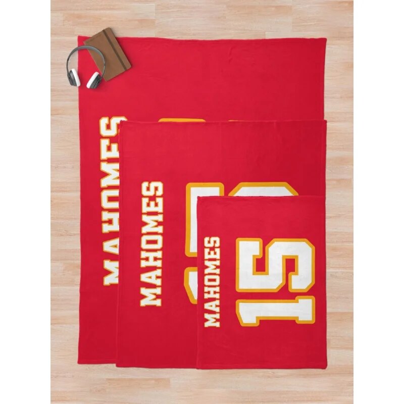 Pat Mahomes - Kansas City Chiefs Official Throw Blankets double plush blanket