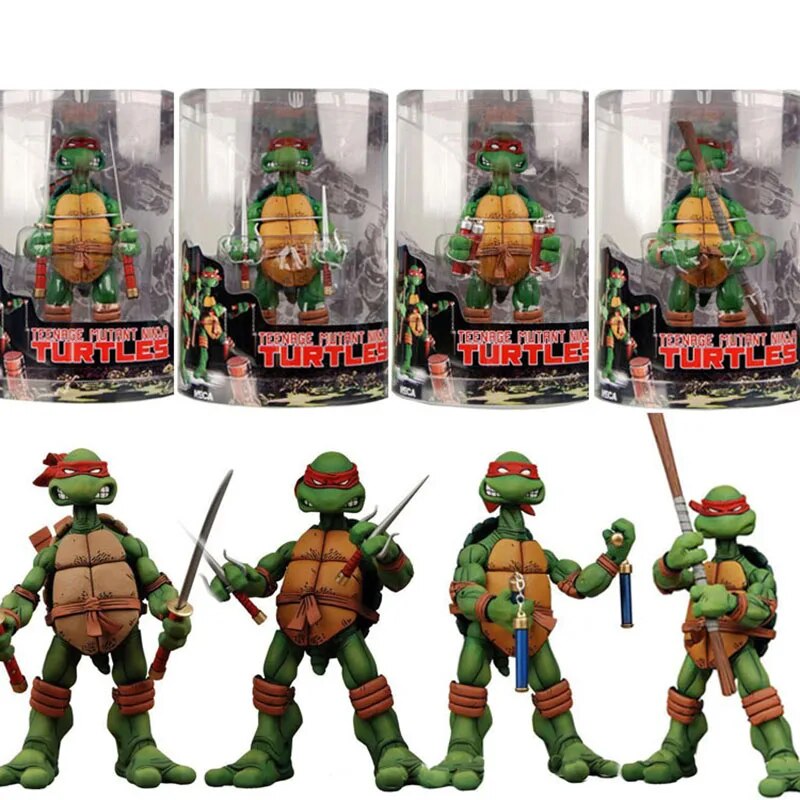 NECA Teenage Mutant Ninja Turtles TMNT Figura de Acción 18cm aprox