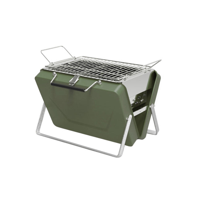 Asador portatil de carbon acero inoxidable