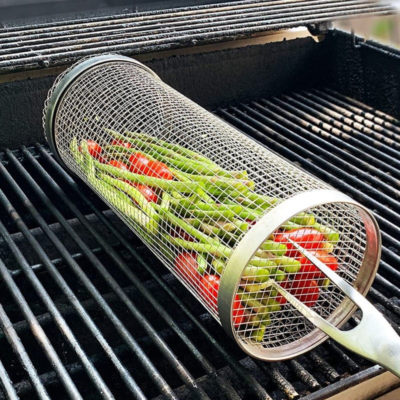 Cilindro de malla para asador