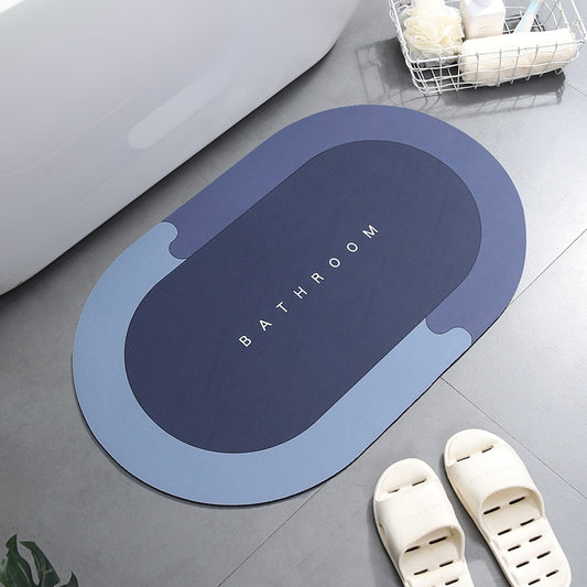 Alfombra de ducha para baño súper absorbente, antideslizante, suave, decoración del hogar