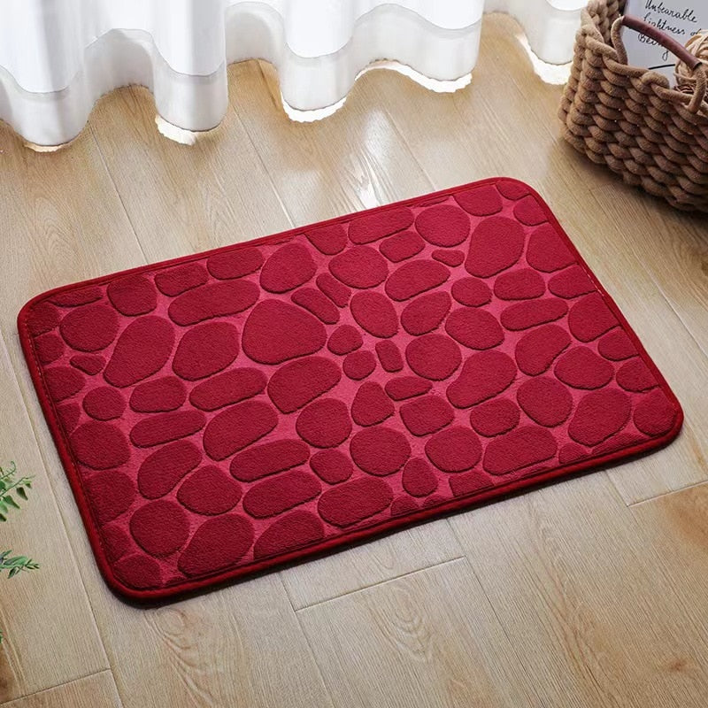 Alfombra de ducha para baño súper absorbente, antideslizante, suave, decoración del hogar